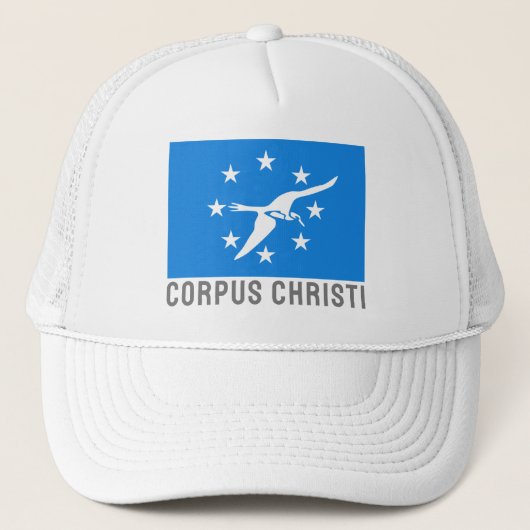 Vlag van Corpus Christi, Texas Trucker Pet (Voorkant)