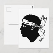 Vlag van Corsica Briefkaart (Voorkant / Achterkant)