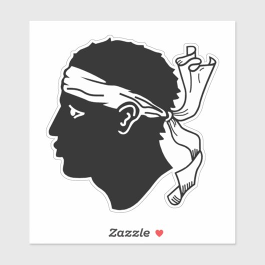 Vlag van Corsica Sticker (Vel)