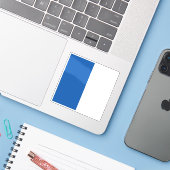 Vlag van Cossonay, Zwitserland Sticker (Laptop met iPhone)