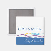 vlag van Costa Mesa Magneet (Voorkant / Achterkant)