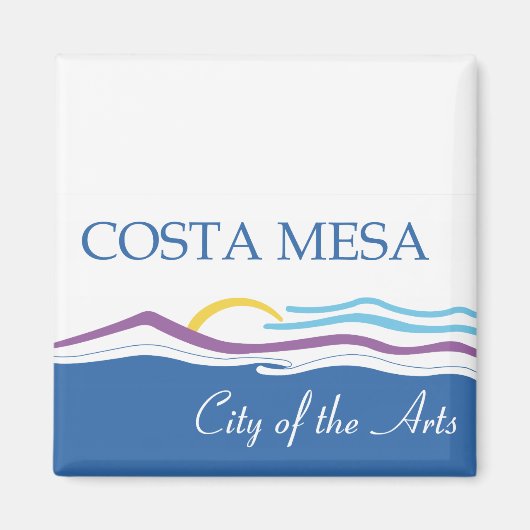 vlag van Costa Mesa Magneet (Voorkant)