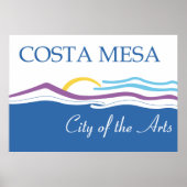 vlag van Costa Mesa Poster (Voorkant)