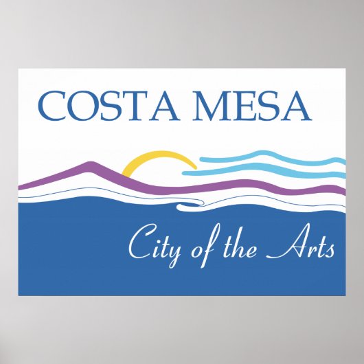 vlag van Costa Mesa Poster (Voorkant)