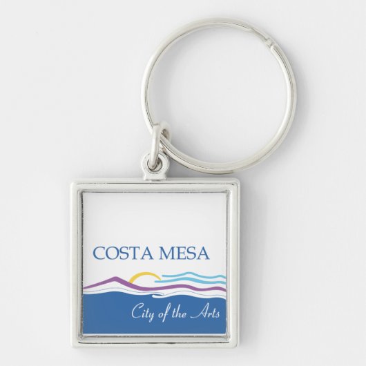 vlag van Costa Mesa Sleutelhanger (Voorkant)