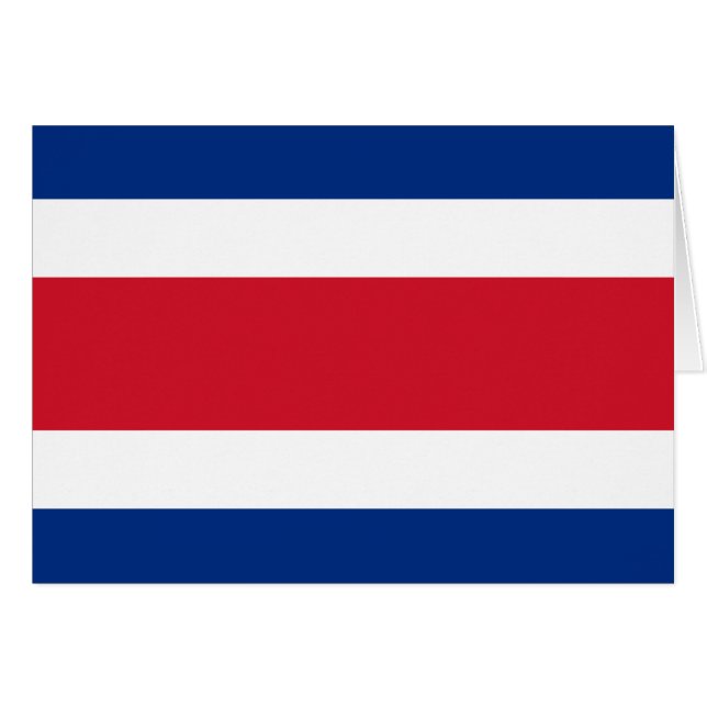 Vlag van Costa Rica (Voorkant Horizontaal)