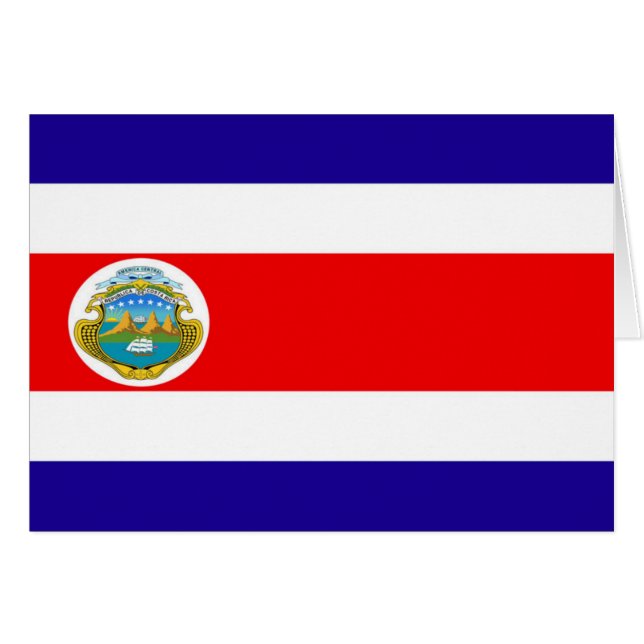 Vlag van Costa Rica (Voorkant Horizontaal)