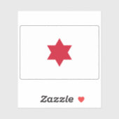 Vlag van Costa Rica (1823-1824) Sticker (Vel)