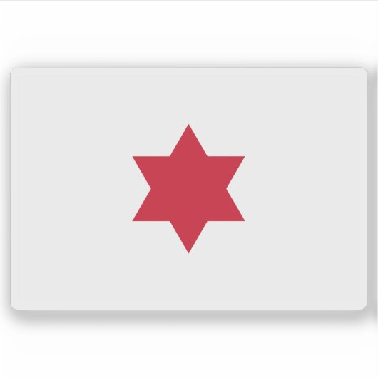 Vlag van Costa Rica (1823-1824) Sticker (Voorkant)