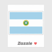 Vlag van Costa Rica (1842-1848) Sticker (Vel)