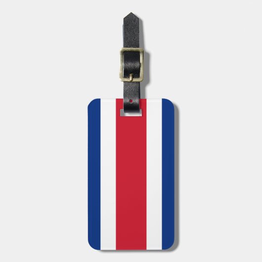 Vlag van Costa Rica Bagagelabel (Voorkant verticaal)