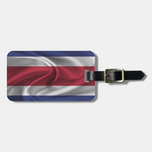 Vlag van Costa Rica Bagagelabel (Voorkant horizontaal)