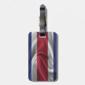 Vlag van Costa Rica Bagagelabel (Achterkant verticaal)