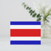 Vlag van Costa Rica Briefkaart (Staand voorkant)