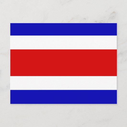 Vlag van Costa Rica Briefkaart (Voorkant)