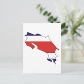 vlag van Costa Rica Briefkaart (Staand voorkant)