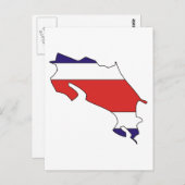vlag van Costa Rica Briefkaart (Voorkant / Achterkant)
