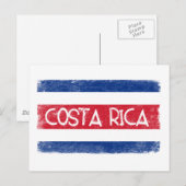 vlag van Costa Rica Briefkaart (Voorkant / Achterkant)