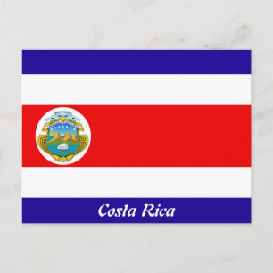 Vlag van Costa Rica Briefkaart
