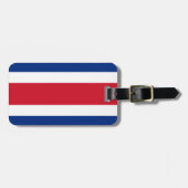Vlag van Costa Rica Easy ID Personal Bagagelabel (Voorkant horizontaal)