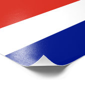 Vlag van Costa Rica Foto Afdruk (Hoek)