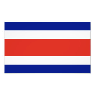Vlag van Costa Rica Foto Afdruk