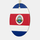 Vlag van Costa Rica Keramisch Ornament (Links)