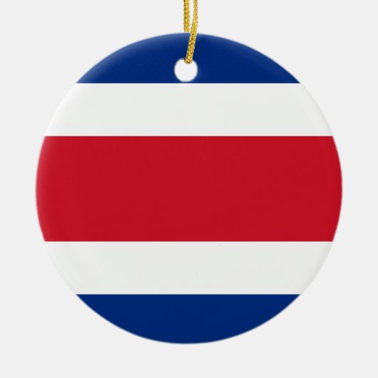 Vlag van Costa Rica Keramisch Ornament (Voorkant)