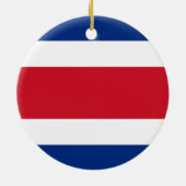 Vlag van Costa Rica Keramisch Ornament (Achterkant)