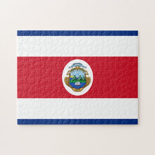 Vlag van Costa Rica Legpuzzel (Horizontaal)
