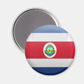Vlag van Costa Rica Magneet (Voorkant / Achterkant)