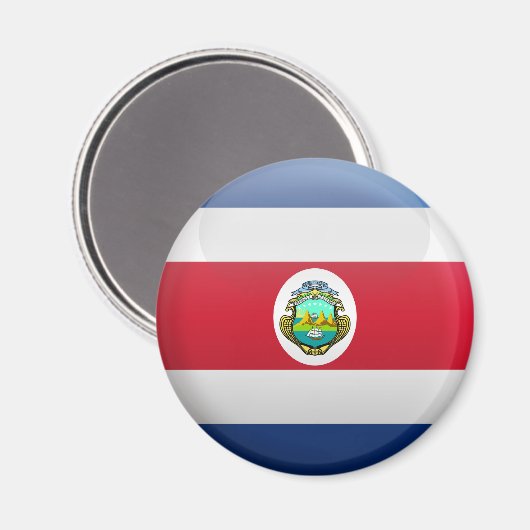 Vlag van Costa Rica Magneet (Voorkant / Achterkant)