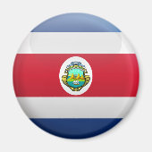 Vlag van Costa Rica Magneet (Voorkant)