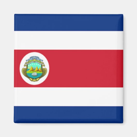 Vlag van Costa Rica Magneet (Voorkant)