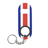 Vlag van Costa Rica Mini Flessenopener (Voorkant)