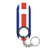 Vlag van Costa Rica Mini Flessenopener (Achterkant)