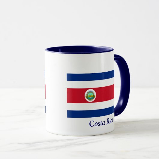 vlag van Costa Rica Mok (Voorkant rechts)