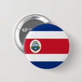Vlag van Costa Rica op de Pin-Button badge Ronde Button 5,7 Cm (Voorkant /achterkant)