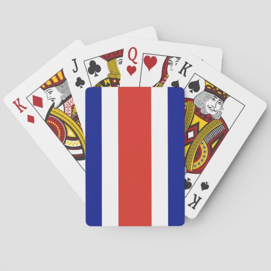 Vlag van Costa Rica Pokerkaarten (Achterkant)