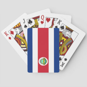 vlag van Costa Rica Pokerkaarten