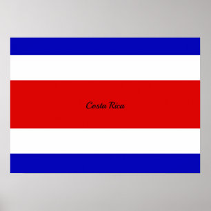 Vlag van Costa Rica Poster