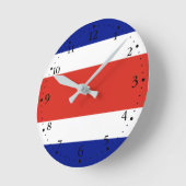 Vlag van Costa Rica Ronde Klok (Hoek)