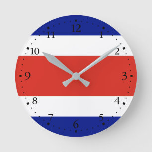 Vlag van Costa Rica Ronde Klok