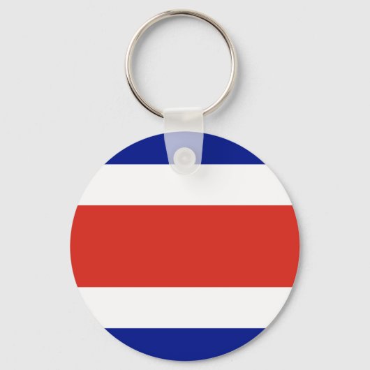 Vlag van Costa Rica Sleutelhanger (Voorkant)