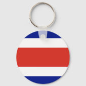 Vlag van Costa Rica Sleutelhanger (Achterkant)