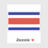 Vlag van Costa Rica Sticker (Vel)