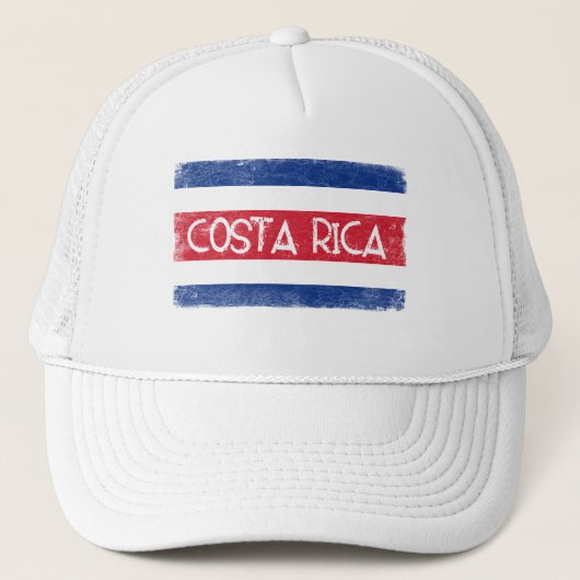 vlag van Costa Rica Trucker Pet (Voorkant)