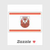 Vlag van Cottbus, Duitsland Sticker (Vel)
