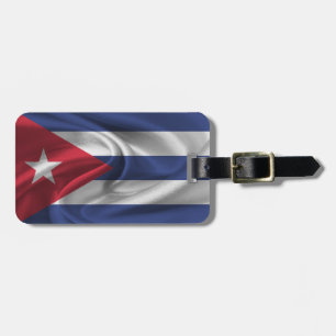 vlag van Cuba Bagagelabel