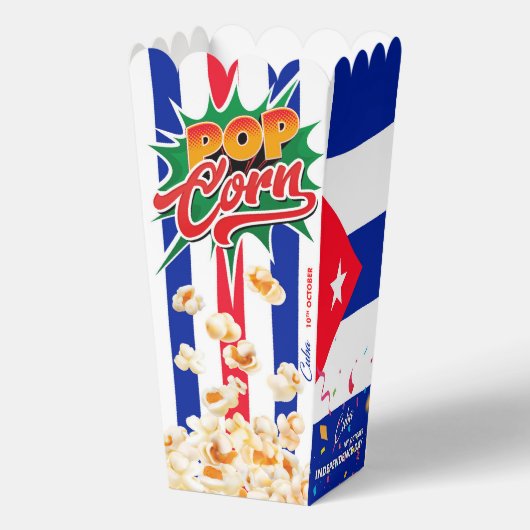 Vlag van Cuba Bedankdoosjes (Achterkant)